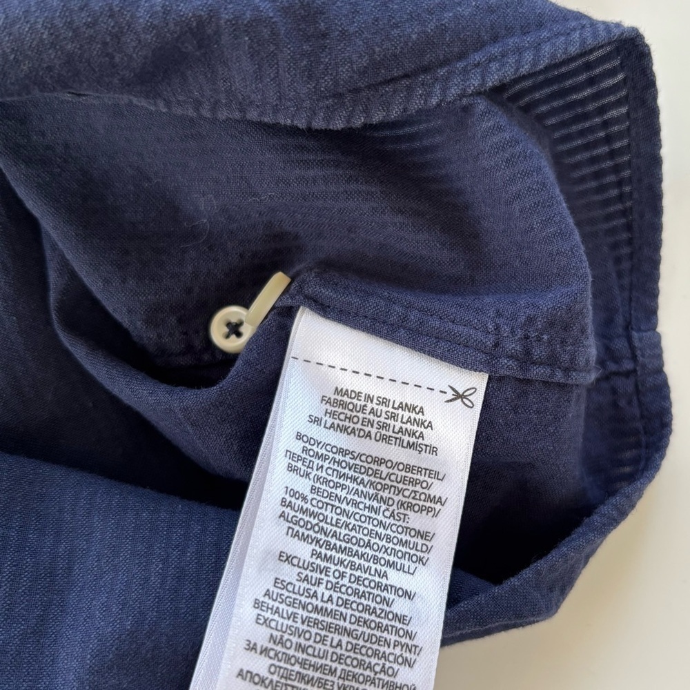 Polo Ralph Lauren Men's Navy Blue RL Prepster Classic Fit Seersucker Shirt LARGE - Picture 10 of 12